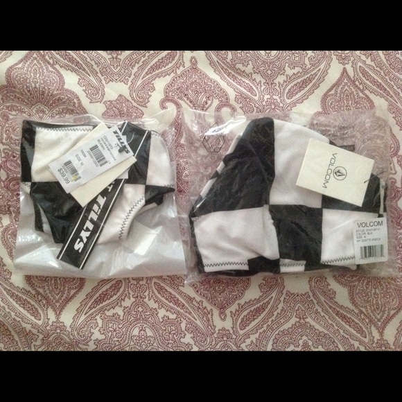NWT Volcom 2 PC My Digits Checkered Bikini - Picture 8 of 8